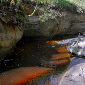 Lorumupes smilšakmens atsegumi Lorumupes smilšakmens atsegumi