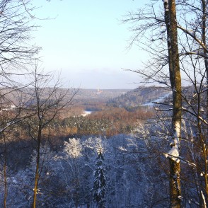Gaujas senielejas ziemas ainava pie Siguldas Gaujas senielejas ziemas ainava pie Siguldas