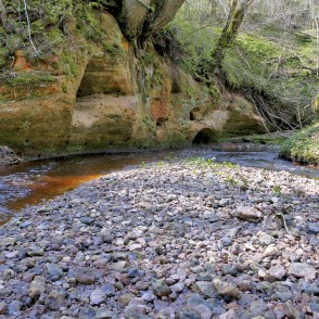 Lorumupes smilšakmens atsegumi Lorumupes smilšakmens atsegumi
