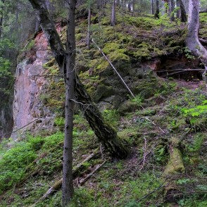 Ejot pa Līču-Laņģu klinšu taku Ejot pa Līču-Laņģu klinšu taku