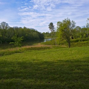 Skats uz Satiķu dzirnavezeru Skats uz Satiķu dzirnavezeru