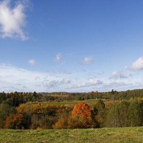 Autumn Panorama of the Pedvale Art Park Autumn Panorama of the Pedvale Art Park