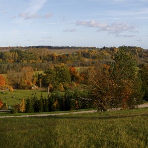 Abavas senlejas rudens panorāma Abavas senlejas rudens panorāma