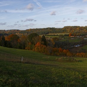Abavas senlejas rudens panorāma Abavas senlejas rudens panorāma
