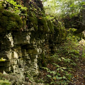 Dolomīta atsegums Sērenes karsta kritenī Dolomīta atsegums Sērenes karsta kritenī