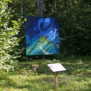 Glezna Gramzdas meža parkā (Jurgita Eidėjienė) Glezna Gramzdas meža parkā (Jurgita Eidėjienė)