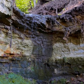 Omiķu gravas dolomīta atsegumi Omiķu gravas dolomīta atsegumi