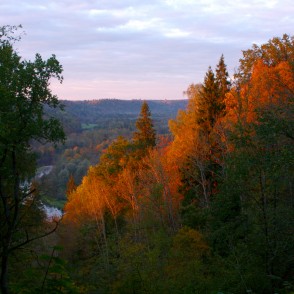 Gaujas senielejas rudens ainava Gaujas senielejas rudens ainava