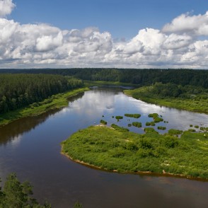 Ainava no Krāslavas Skatu torņa Ainava no Krāslavas Skatu torņa