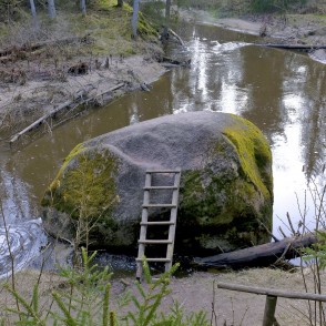Spuņņakmens Viesatas dabas takā Spuņņakmens Viesatas dabas takā