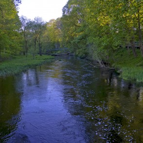 Pastaigu laipa gar Iecavas upi Iecavā Pastaigu laipa gar Iecavas upi Iecavā