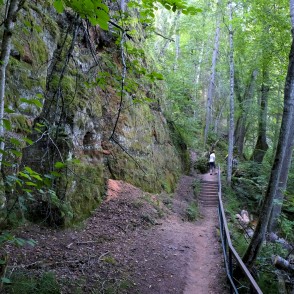 Sarkanās (Red) Cliffs Nature Trail Sarkanās (Red) Cliffs Nature Trail