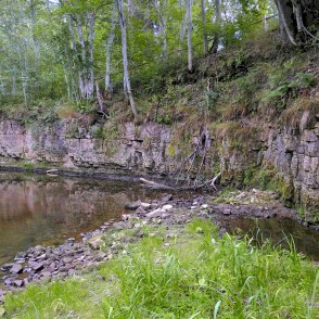 Dolomīta atsegumi Vizlas upes krastā Dolomīta atsegumi Vizlas upes krastā
