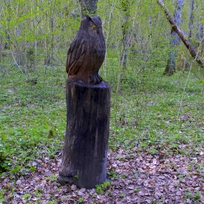 Ūpja skulptūra Kalētu mežaparkā Ūpja skulptūra Kalētu mežaparkā