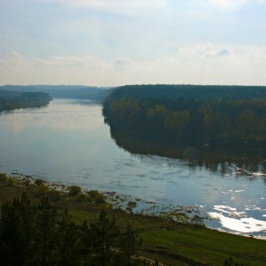 Skats uz Daugavu no Vasargelišķu skatu torņa Skats uz Daugavu no Vasargelišķu skatu torņa