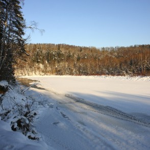 Gauja ziemā pie Siguldas Gauja ziemā pie Siguldas