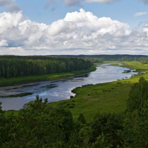 Skats uz Daugavu no Vasargelišķu skatu torņa Skats uz Daugavu no Vasargelišķu skatu torņa