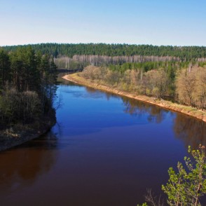 Gaujas ainava no Ērgļu klintīm Gaujas ainava no Ērgļu klintīm