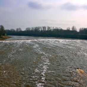 Skats uz Ventas rumbu no tilta Skats uz Ventas rumbu no tilta