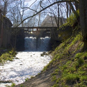 Alekšupītes ūdenskrituma ainava Alekšupītes ūdenskrituma ainava