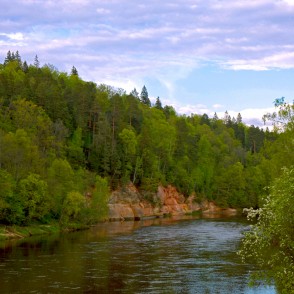Ainava ar velnalas klintīm Ainava ar velnalas klintīm