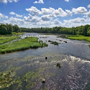 Skats uz Ventas rumbu no tilta Skats uz Ventas rumbu no tilta