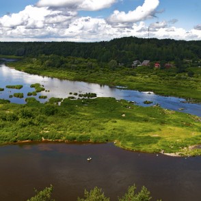 Ainava no Krāslavas Skatu torņa Ainava no Krāslavas Skatu torņa
