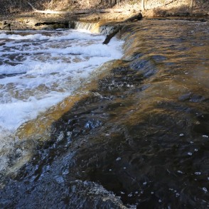 Riežupes ūdenskritums pavasarī Riežupes ūdenskritums pavasarī