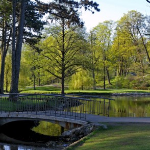 Arkādijas parka ainava pavasarī Arkādijas parka ainava pavasarī
