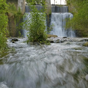 Skats uz Alekšupītes ūdenskritumu Skats uz Alekšupītes ūdenskritumu