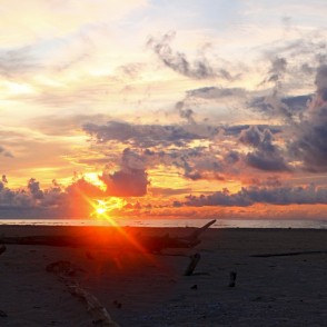 Saulrieta panorāma Kolkasragā Saulrieta panorāma Kolkasragā