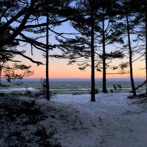 Kolkasraga piekraste ziemā Kolkasraga piekraste ziemā