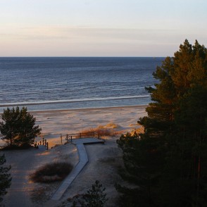 Skats no Kolkasraga skatu torņa Skats no Kolkasraga skatu torņa