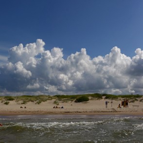 Ventspils pludmale skatā no jūras Ventspils pludmale skatā no jūras
