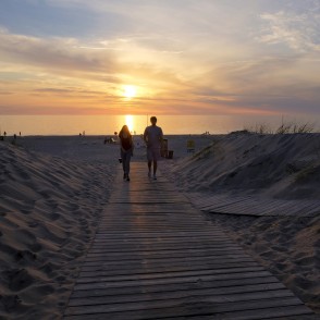 Ventspils pludmale saulrietā Ventspils pludmale saulrietā