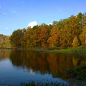 Tartaka ezers rudenī Tartaka ezers rudenī