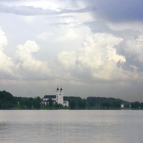 Skats uz Aglonas baziliku no Ciriša Skats uz Aglonas baziliku no Ciriša