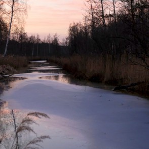 Vakara ainava pie Slokas ezera Vakara ainava pie Slokas ezera