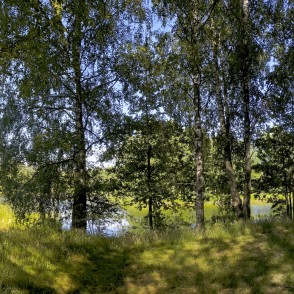 Vendzavas dzirnavezera krasta panorāma Vendzavas dzirnavezera krasta panorāma