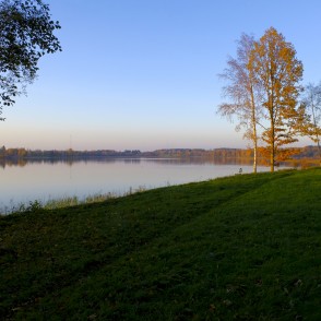 Stāmerienas ezers rudenī Stāmerienas ezers rudenī
