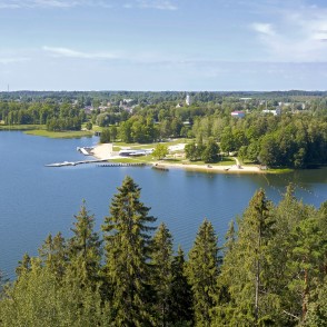 Alūksnes ezera ainava no skata torņa Alūksnes ezera ainava no skata torņa