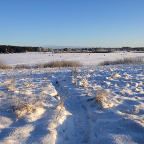 Lielais Nabas ezers ziemā Lielais Nabas ezers ziemā