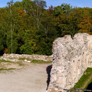 Kokneses pilsdrupu panorāma Kokneses pilsdrupu panorāma