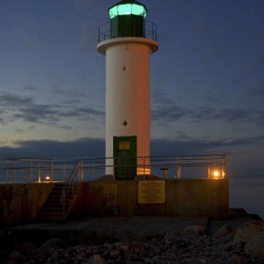 Ventspils dienvidmola bāka naktī Ventspils dienvidmola bāka naktī