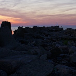 Daugavgrīvas mols pēc saulrieta Daugavgrīvas mols pēc saulrieta