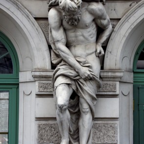 Sculpture on the Latvian National Theatre Facade Sculpture on the Latvian National Theatre Facade