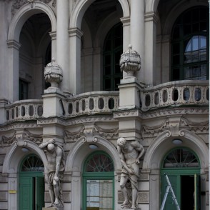 Entrance Portal Of Latvian National Theatre Entrance Portal Of Latvian National Theatre