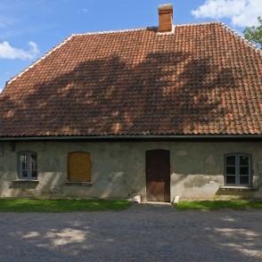 The hut of the guard of the Kuldiga Castle The hut of the guard of the Kuldiga Castle