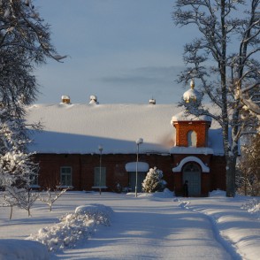 Ugāles pareizticīgo baznīca ziemā Ugāles pareizticīgo baznīca ziemā