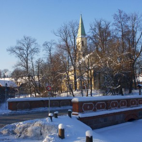 Ziemas skats uz Katrīnas luterāņu baznīcu Ziemas skats uz Katrīnas luterāņu baznīcu